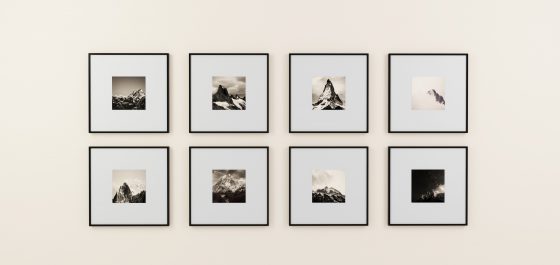 Art collection on wall