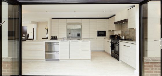 Wood/glass double doors