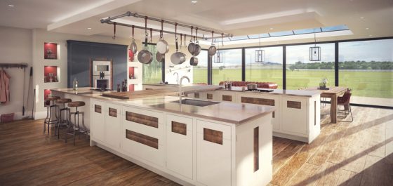 Modern white kitchen
